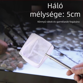 Rozsdamentes acél teleszkópos akváriumi háló, sűrű háló, 3D tervezés (Anyag: rozsdamentes acél; Teleszkópos; Használat: akvárium; Háló sűrűség)
