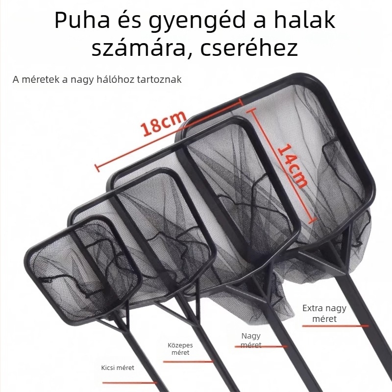 Rozsdamentes acél teleszkópos akváriumi háló, sűrű háló, 3D tervezés (Anyag: rozsdamentes acél; Teleszkópos; Használat: akvárium; Háló sűrűség)