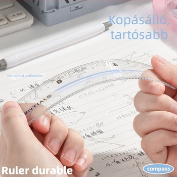 Learn happily kompasz és vonalzó készlet — nem elektromos matematikai rajzkészlet