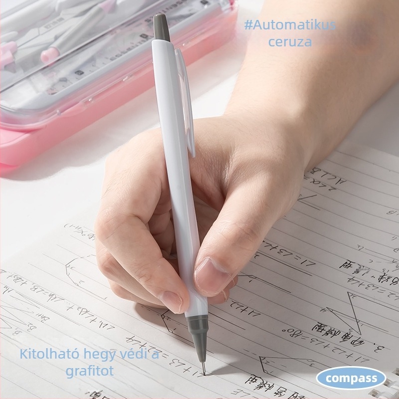 Learn happily kompasz és vonalzó készlet — nem elektromos matematikai rajzkészlet