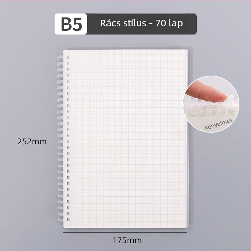 Kreatív dizájnnal jegyzetfüzet, spirál kötés, PP borító, Dowling papír 80 g, 50–100 oldal