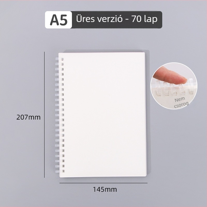 Kreatív dizájnnal jegyzetfüzet, spirál kötés, PP borító, Dowling papír 80 g, 50–100 oldal