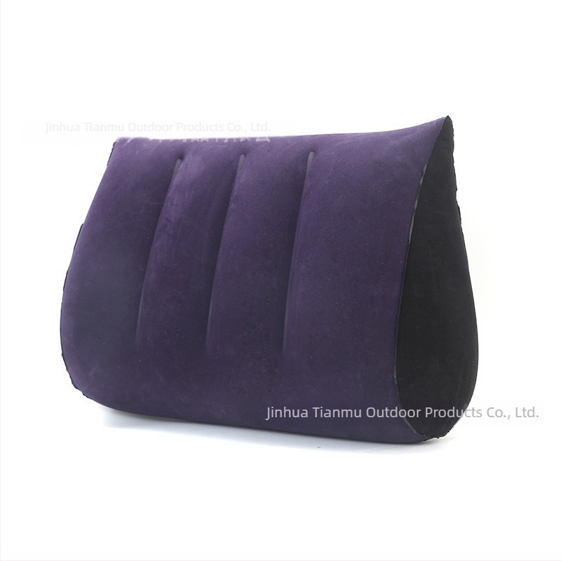 Felfújható háromszög alakú párna PVC flock bevonattal – Modell: Háromszög párna, Stílus: Ölelést, Hátsó- és lábtámasz, Súly: 80