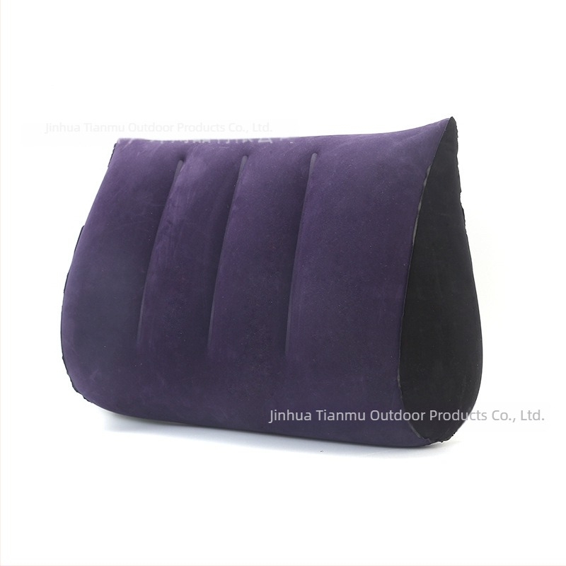 Felfújható háromszög alakú párna PVC flock bevonattal – Modell: Háromszög párna, Stílus: Ölelést, Hátsó- és lábtámasz, Súly: 80