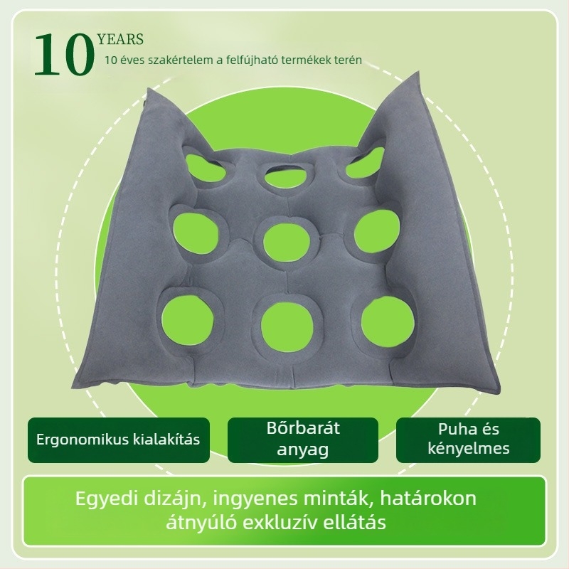 Személyre szabott, felfújható utazási deréktámasz párna, hordozható deréktámasz, autóban pihenő párna, összecsukható kültéri felfújható deréktámasz párna