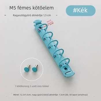 Fém loose-leaf gyűrű, 5 lyukú, testreszabható, lapokhoz