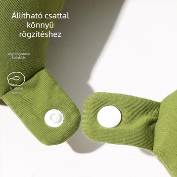 U-alakú nyakpárna hab részecske töltettel, 100% pamut anyagból, modern minimalista stílus, felnőttek számára