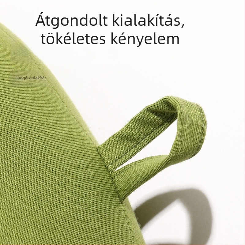 U-alakú nyakpárna hab részecske töltettel, 100% pamut anyagból, modern minimalista stílus, felnőttek számára