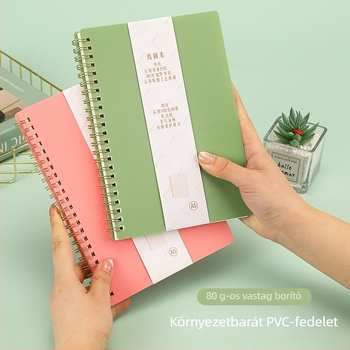 Wende notesz PVC borítóval, laza lapokkal kötve, Dowling papír, 100–200 oldal