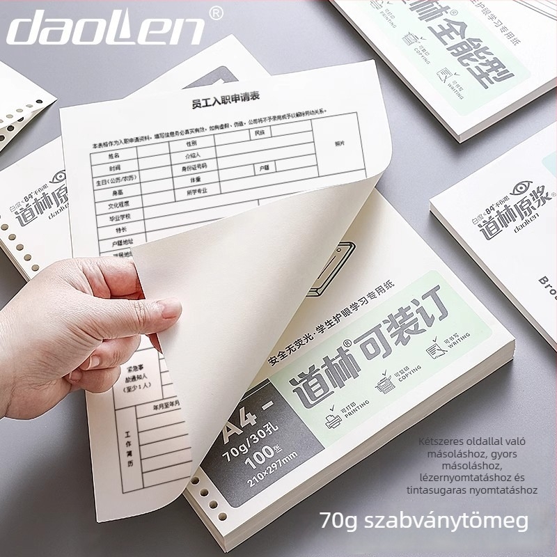 Dowling Gyűrűs töltőpapír, 100 oldal, 30 lyuk, Modell 24502