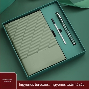 Notesz műbőr borítóval, ragasztott kötés, 120 oldal, Dowling papír 80 g/m², üzleti iroda stílusú