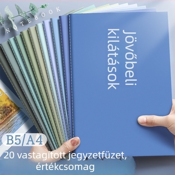 Jegyzetfüzet, Car Line Book sorozat, varrott kötés, Dowling papír, papírtömeg 70, 100–200 oldal