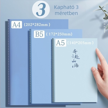 Jegyzetfüzet, Car Line Book sorozat, varrott kötés, Dowling papír, papírtömeg 70, 100–200 oldal
