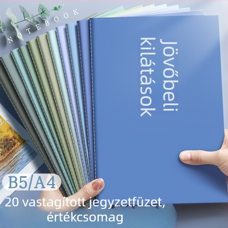 Jegyzetfüzet, Car Line Book sorozat, varrott kötés, Dowling papír, papírtömeg 70, 100–200 oldal
