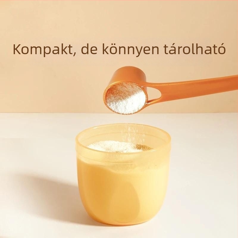 Baba tejpor doboz - hordozható zárt üveg, élelmiszer-minőségű, kis kapacitás, Golden boy baby, 0-3 éveseknek