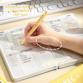 Kappa Bear bőrhatású notesz Binder kötésével, 90 g nyers cellulóz papír, 50–100 oldal.