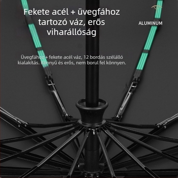 Rain Grace teljesen automata esernyő, három részes, 12 kar, acél váz, UV-védelem UPF 50+