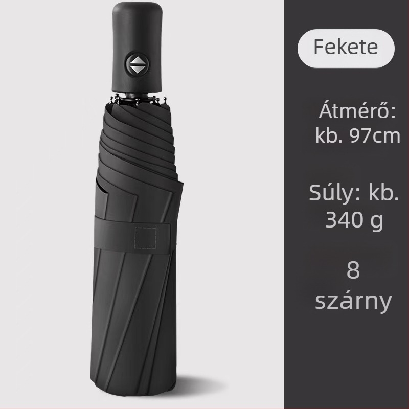 Rain Grace teljesen automata esernyő, három részes, 12 kar, acél váz, UV-védelem UPF 50+