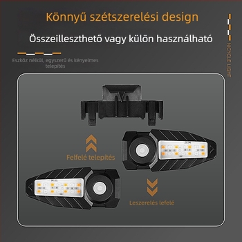 Famous River kerékpár hátsó lámpa távirányítóval, vetítés funkcióval, újratölthető, vízálló