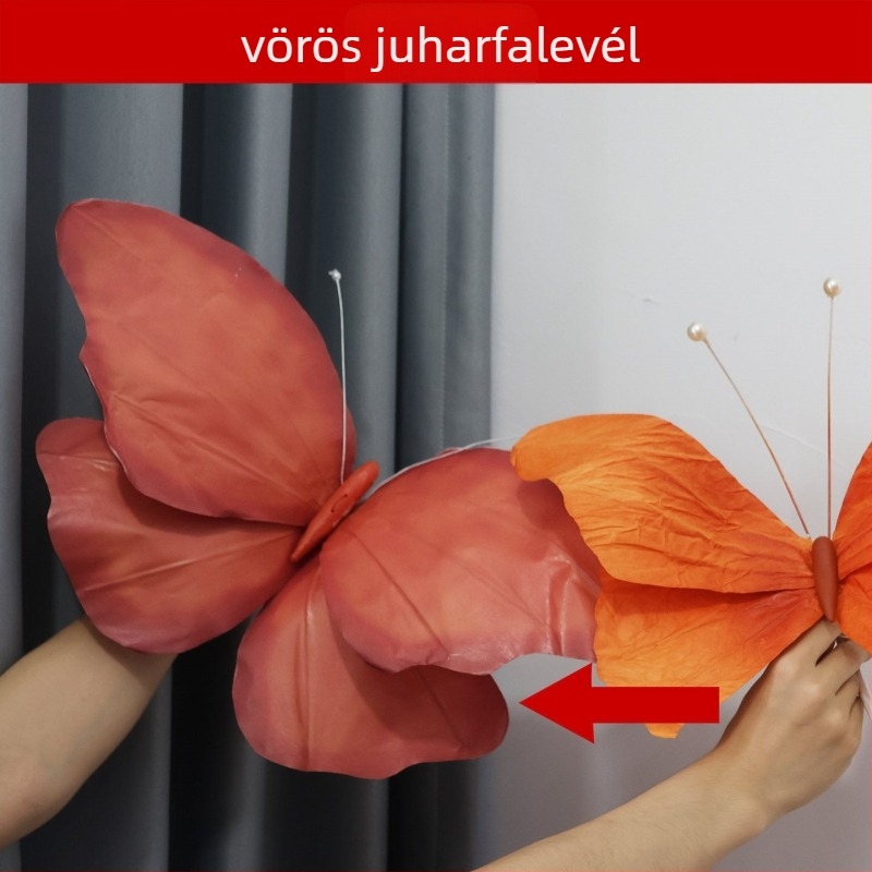 Nagy pillangó őszi hangulatú helyszíni elrendezési kellék bolt vitrinekhez (Stílus: Animált; Univerzális ünnepek; Anyag: Egyéb; Márka: Egyéb)