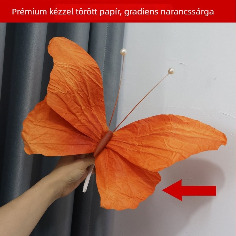 Nagy pillangó őszi hangulatú helyszíni elrendezési kellék bolt vitrinekhez (Stílus: Animált; Univerzális ünnepek; Anyag: Egyéb; Márka: Egyéb)