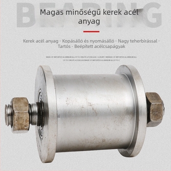 Kétoldalas görgő, H-típusú kialakítás, sínkerék, nehéz terhelés, 45-ös acél