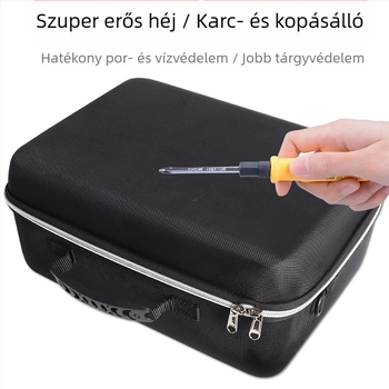 Elektronikai kiegészítők tároló táska EVA kemény héjjal, nagy kapacitás, Oxford anyag, teherbírás 10 kg