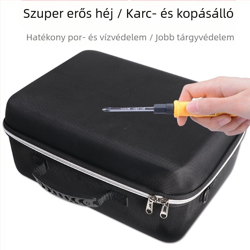 Elektronikai kiegészítők tároló táska EVA kemény héjjal, nagy kapacitás, Oxford anyag, teherbírás 10 kg