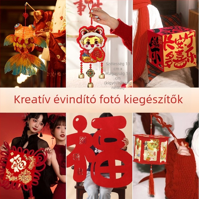 Tavaszi fesztivál fotóháttér – A ló éve téma, helyszíni dekorációs rekvizit