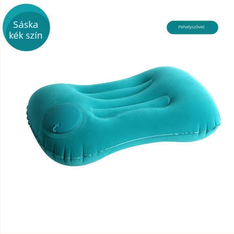U-alakú felfújható nyakpárna, nyomás alatt, hordozható, Crystal Fleece maggal, modern minimál stílus, Olaszországban készült