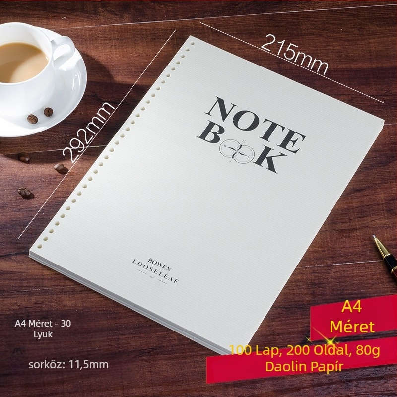 Bowposts utántöltő mag noteszhez, 100 lap, Forest papír 80 g, logó nélkül