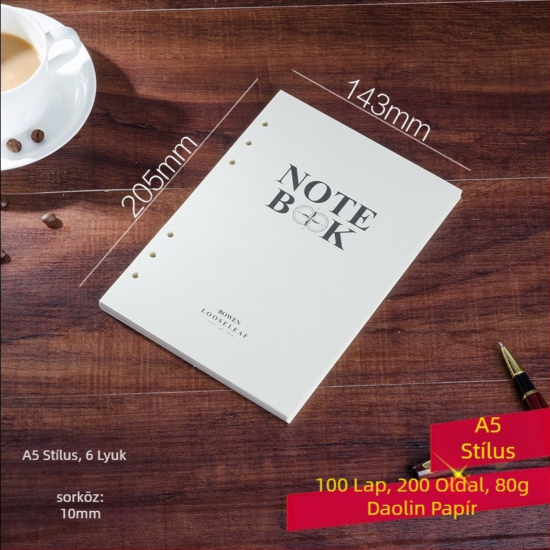 Bowposts utántöltő mag noteszhez, 100 lap, Forest papír 80 g, logó nélkül