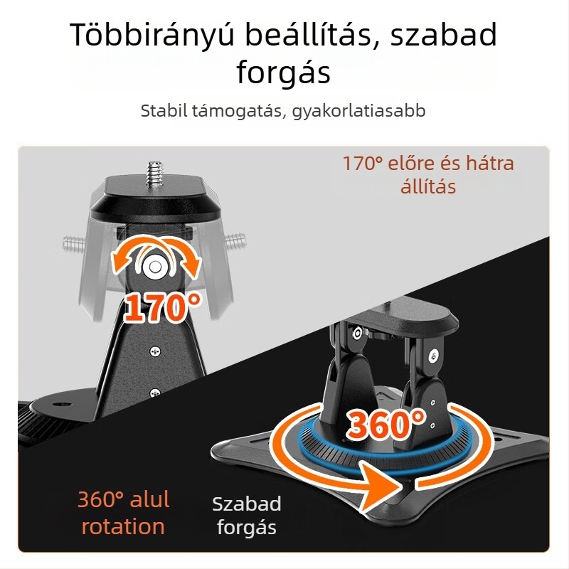 Asztali projektorszupport 360°-os pan-tilt forgással és háromszög alakú tartóval, kompatibil Konka projektorokkal