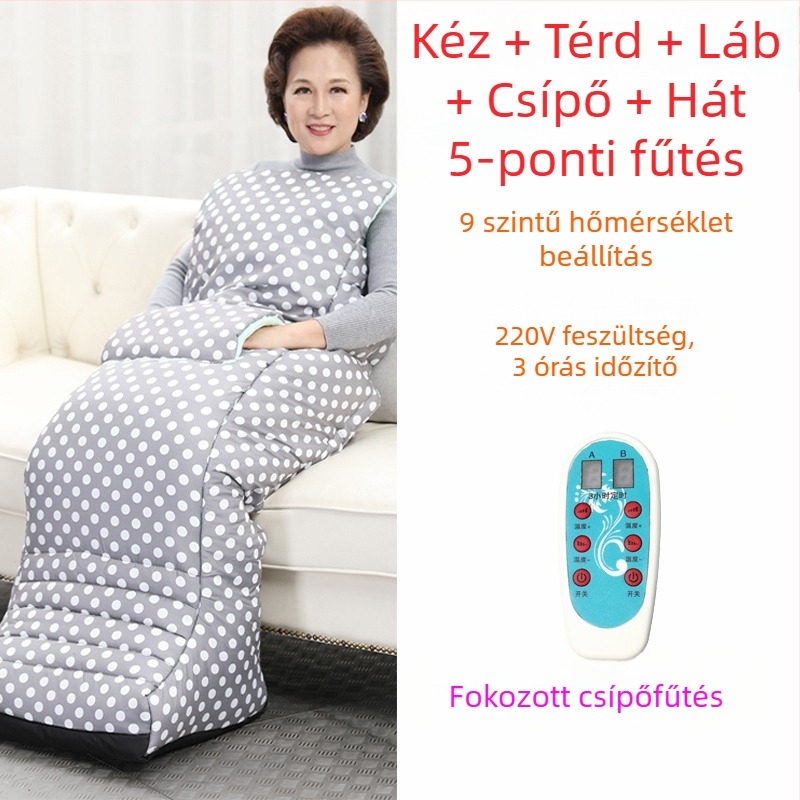 USB-s fűtőtalpú papucs – férfi otthoni papucs, felső része valódi bőr, Xiang Nuanyi