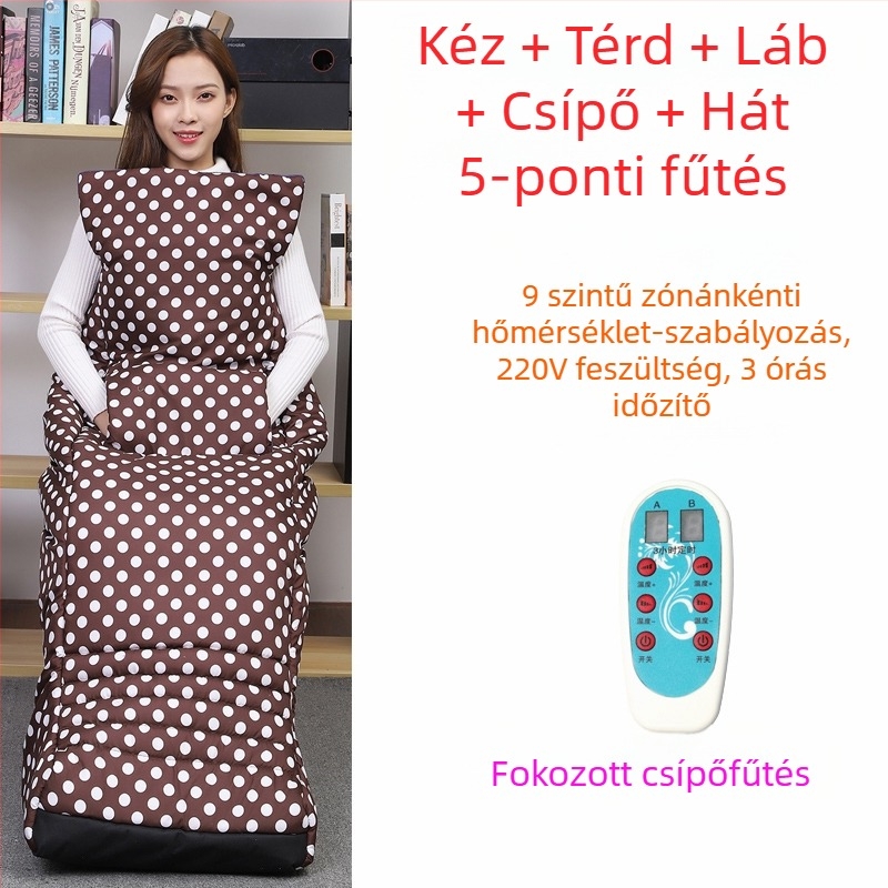 USB-s fűtőtalpú papucs – férfi otthoni papucs, felső része valódi bőr, Xiang Nuanyi