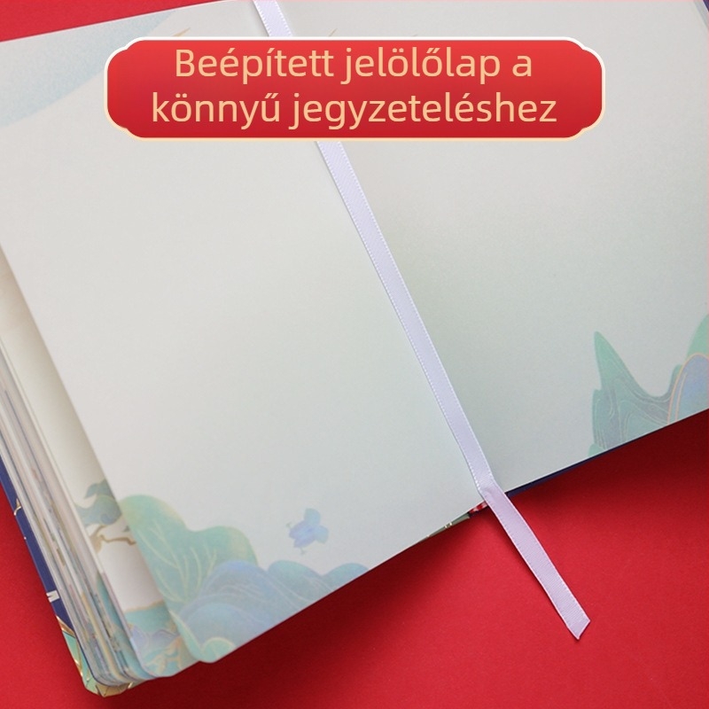 Dowling papírral notesz, 80 g/m², 300-400 oldal, ragasztott kötés