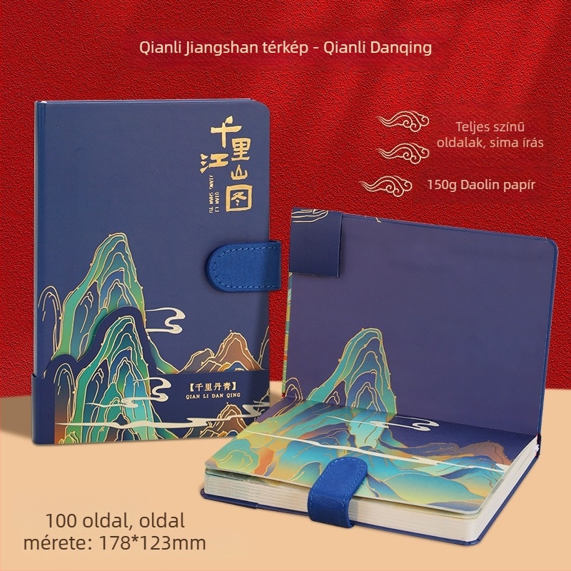 Dowling papírral notesz, 80 g/m², 300-400 oldal, ragasztott kötés