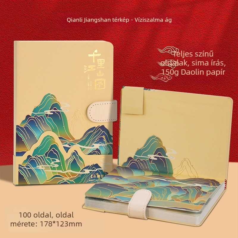 Dowling papírral notesz, 80 g/m², 300-400 oldal, ragasztott kötés