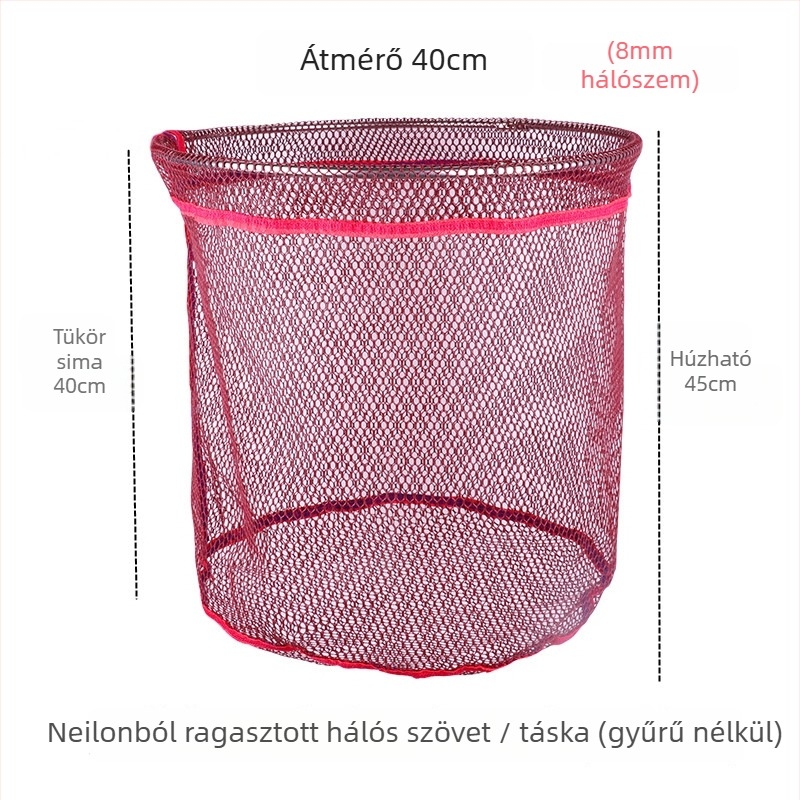 Ragasztóbevonatú nejlon halászháló – anti-akadás, gyűrű nélküli, nagy fogású