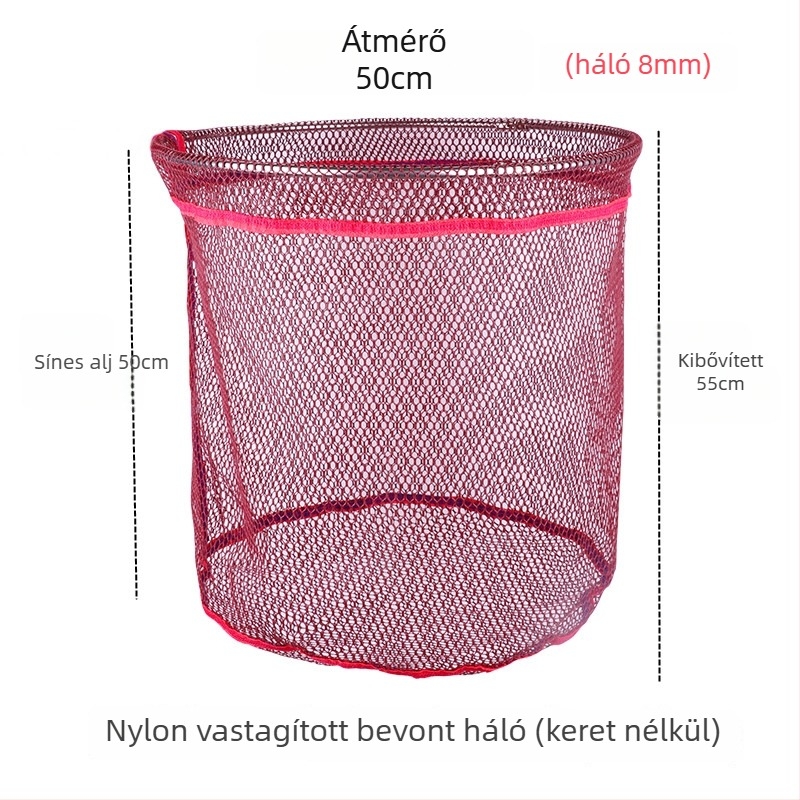 Ragasztóbevonatú nejlon halászháló – anti-akadás, gyűrű nélküli, nagy fogású