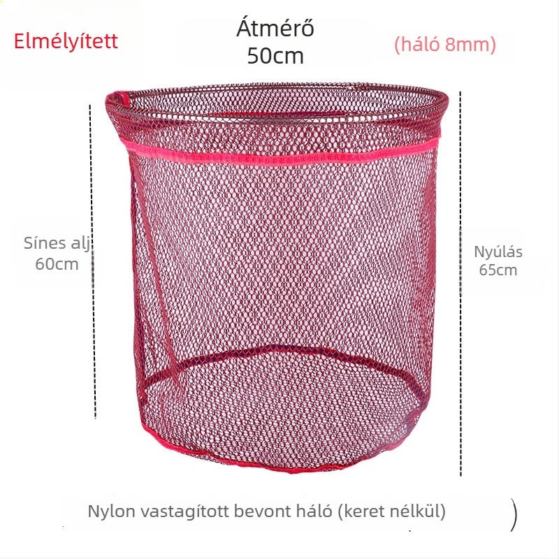 Ragasztóbevonatú nejlon halászháló – anti-akadás, gyűrű nélküli, nagy fogású