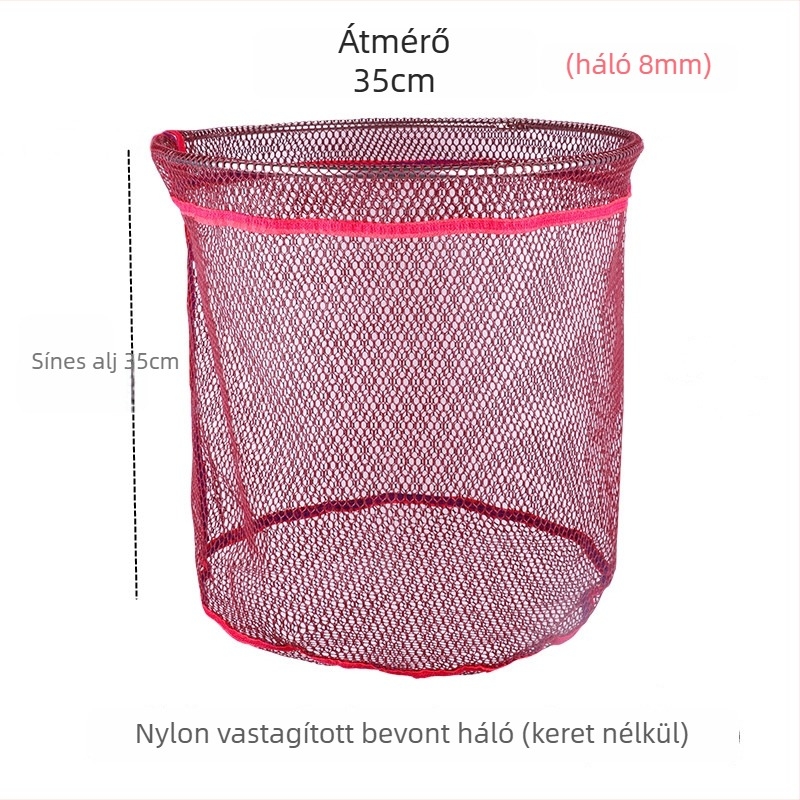 Ragasztóbevonatú nejlon halászháló – anti-akadás, gyűrű nélküli, nagy fogású