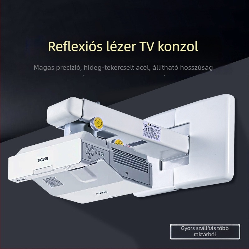 Cine ultrakort vetítő falra szerelhető tartó lézer TV-projektorokhoz