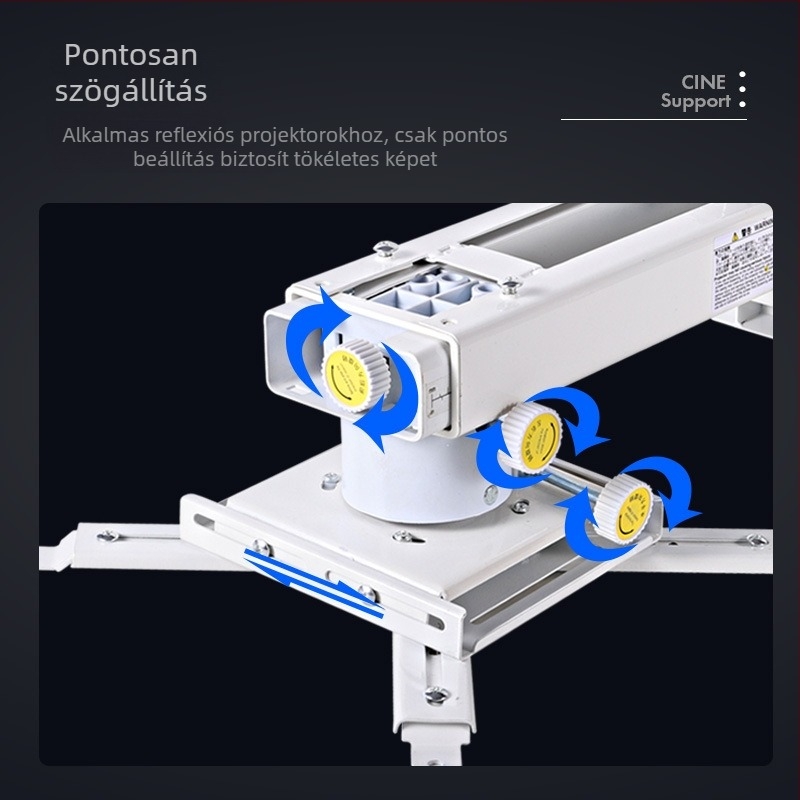Cine ultrakort vetítő falra szerelhető tartó lézer TV-projektorokhoz