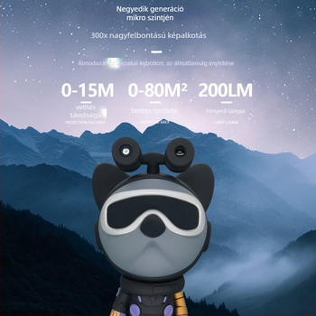 Csillagos ég projektor hálószobába — USB tápegység, asztali elhelyezés, USB-C interfész, 1 m hosszú kábel, ABS/PC tokozás