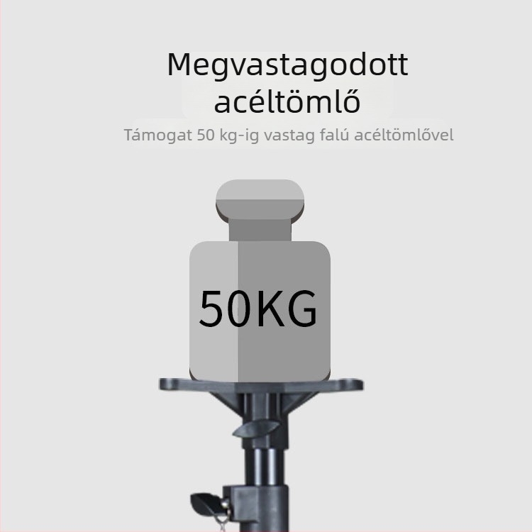 Padlón álló hangfal-állvány vastított háromlábú tartóval, otthoni projektorhoz, hangrendszerhez és stroboszkóp fénnyel