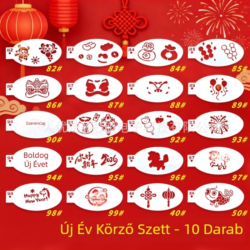 Gyermek arcmaszk sablon tábla – Ló év téma, DIY rajzeszköz, akril, ABC TZ001, licencelt saját márka, határokon átívelő exportforrás