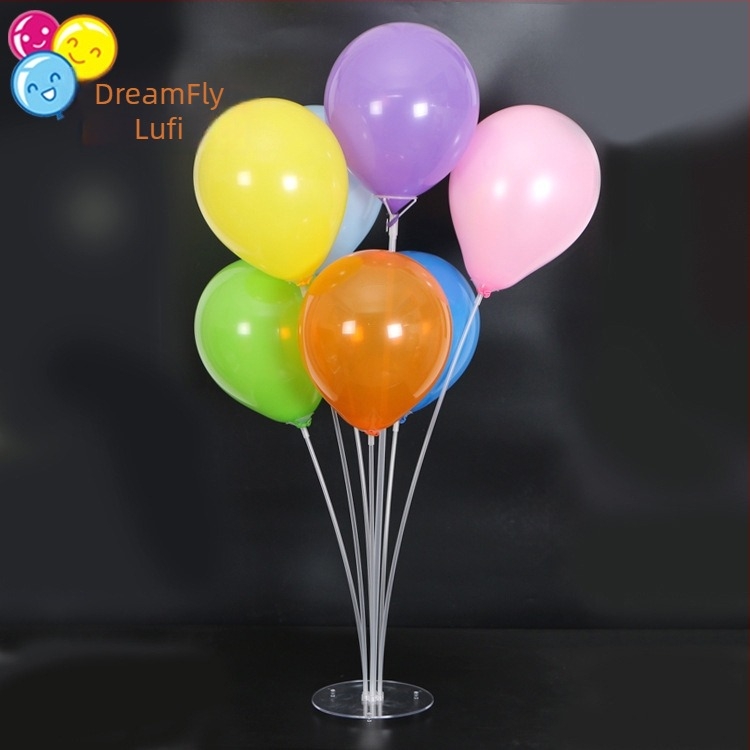 Mengxiang asztali lebegő lufi kijelző állvány, műanyag, lebegő típusú ballon, kör alakú