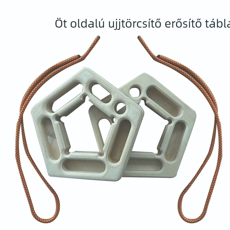 Fából készült ujjgyakorló tábla hegymászáshoz – Hand márka, pentagonális alak, hordozható, függő edzés
