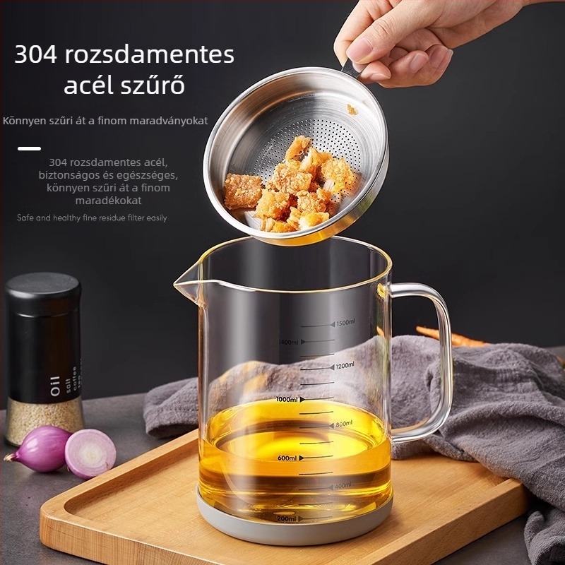 Üveg olajtartó palack, univerzális stílus, márka Other, első osztályú minőség